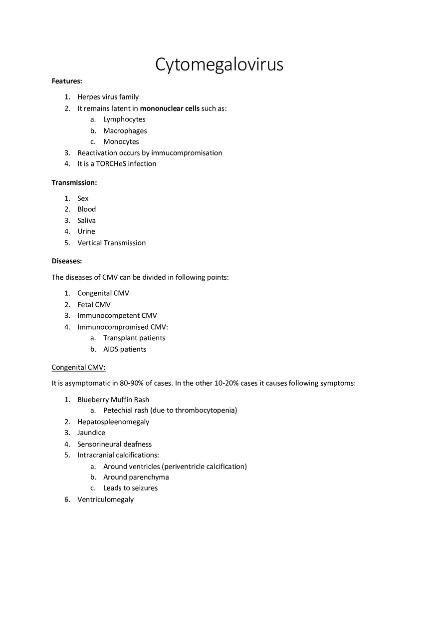 Cytomegalovirus - Page 1