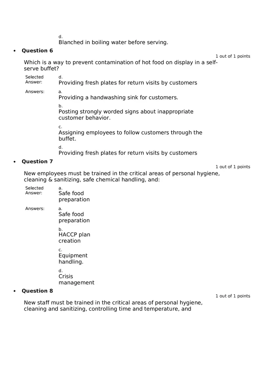 Servsafe Practice Exam Part 1 - Page 3