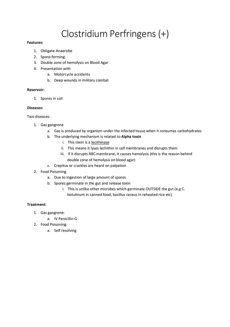 Clostridium Perfringens (+) - Page 1