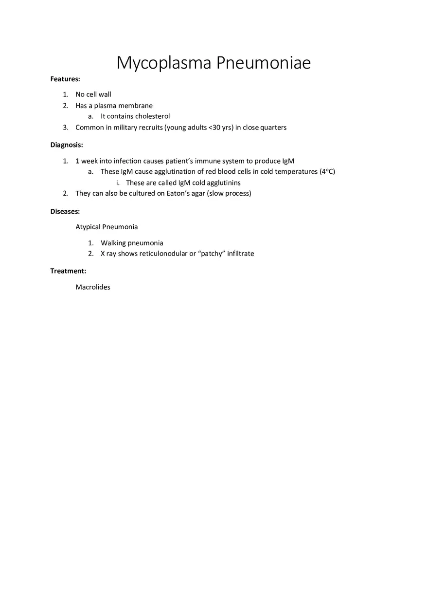 Mycoplasma Pneumoniae - Page 1