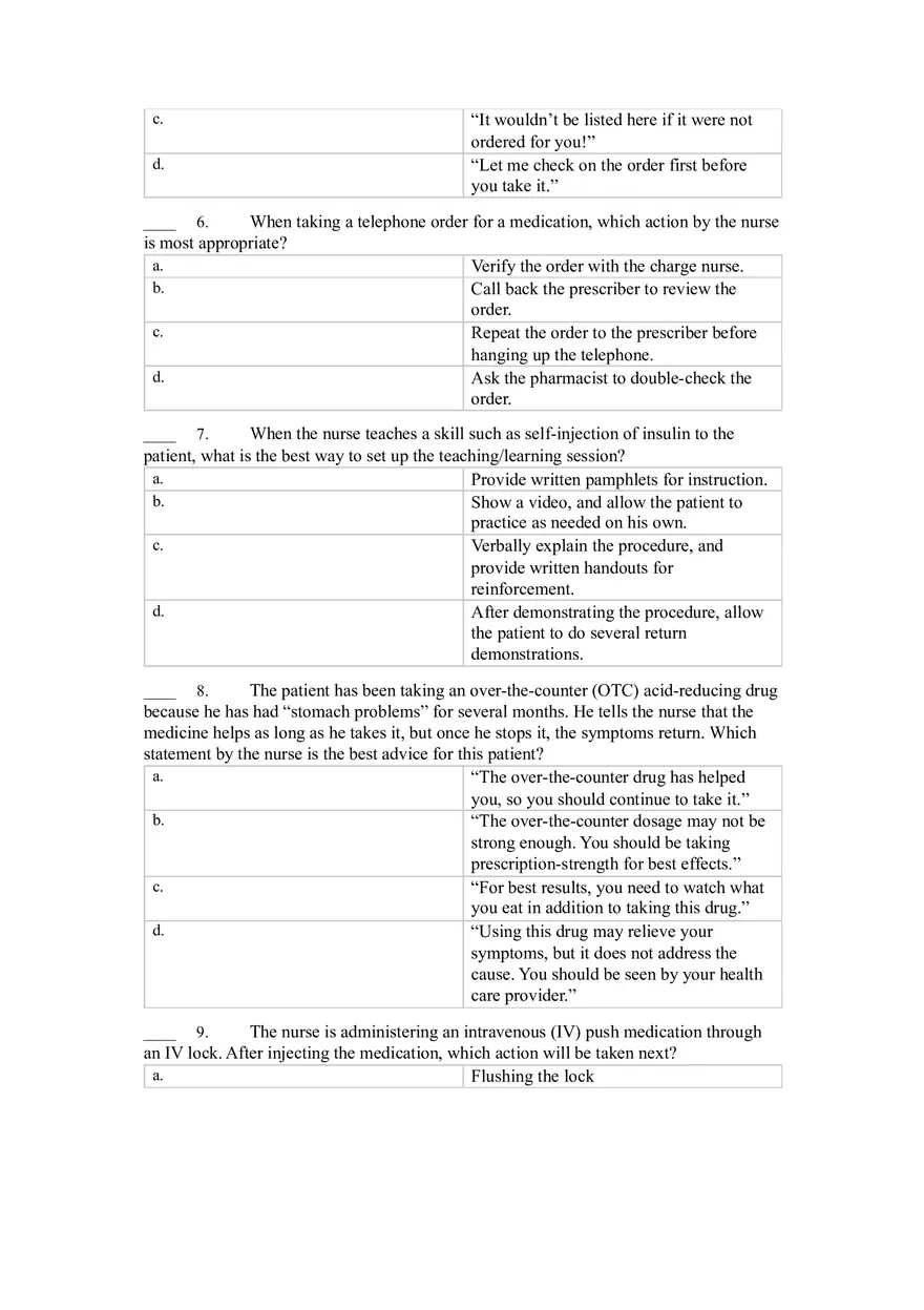 Pharm Quiz #1 - Page 2