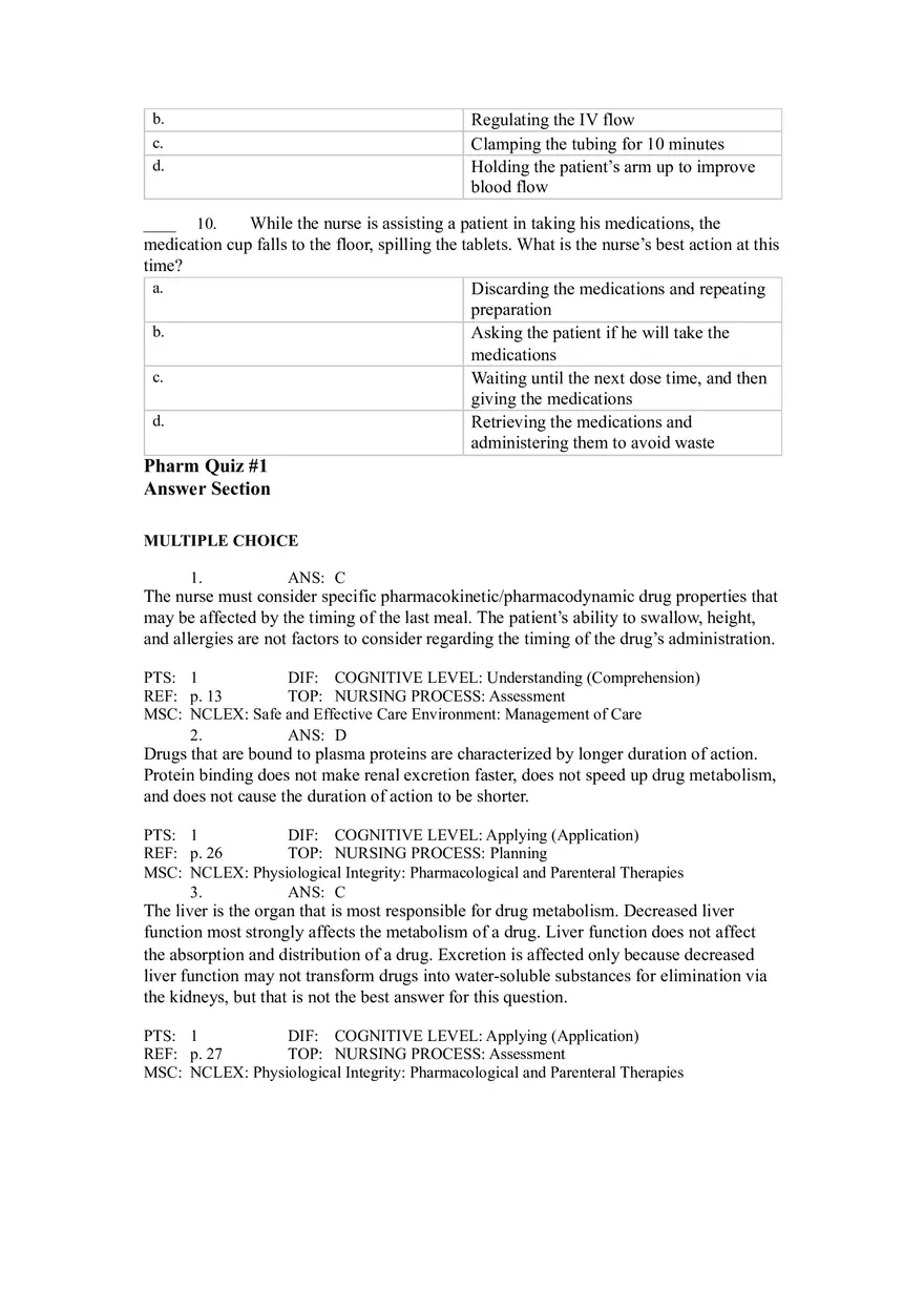 Pharm Quiz #1 - Page 3