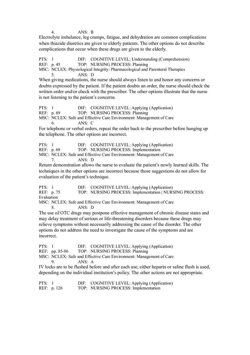 Pharm Quiz #1 - Page 4
