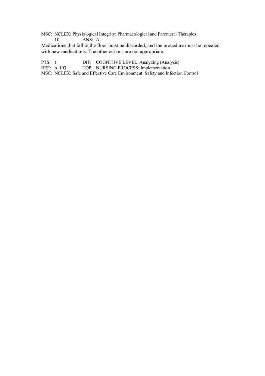 Pharm Quiz #1 - Page 5