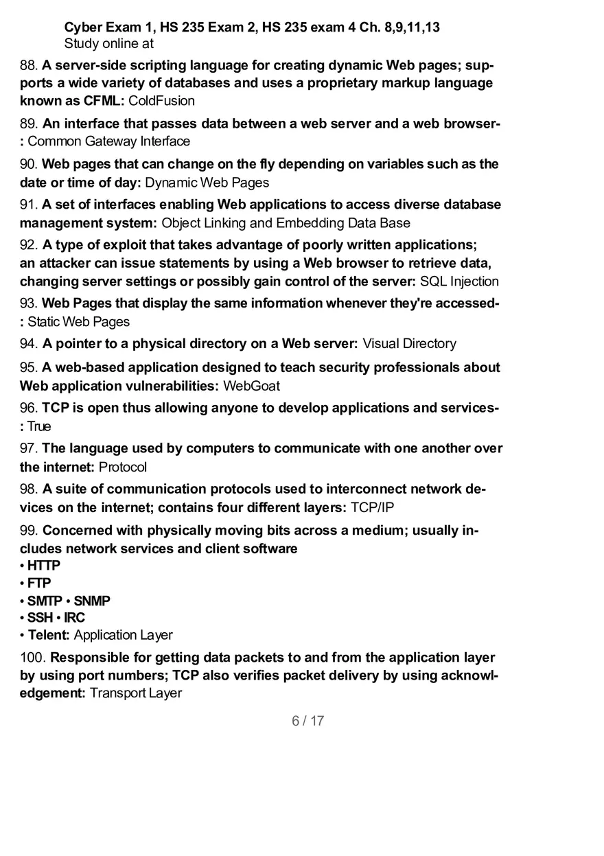 Cyber Exam 1 - Page 13