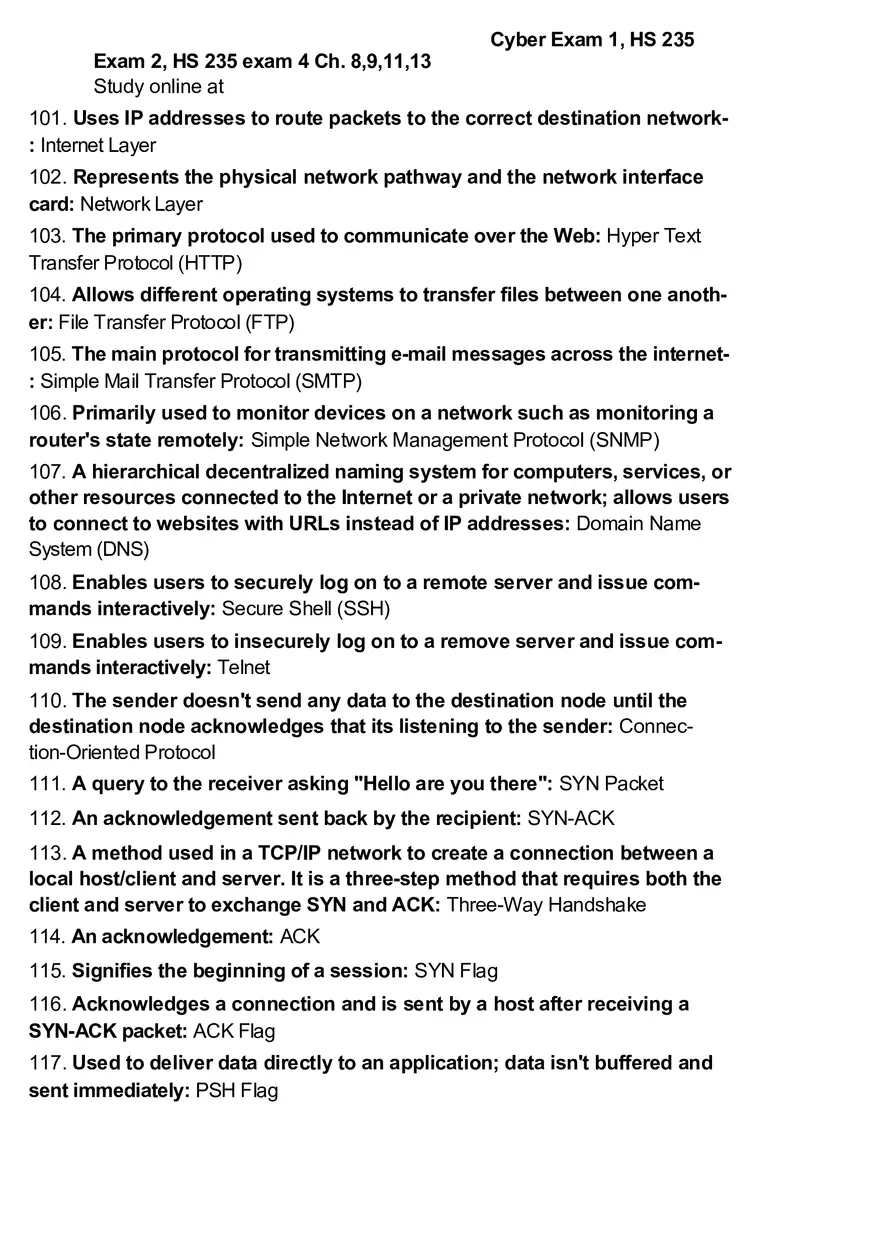 Cyber Exam 1 - Page 14