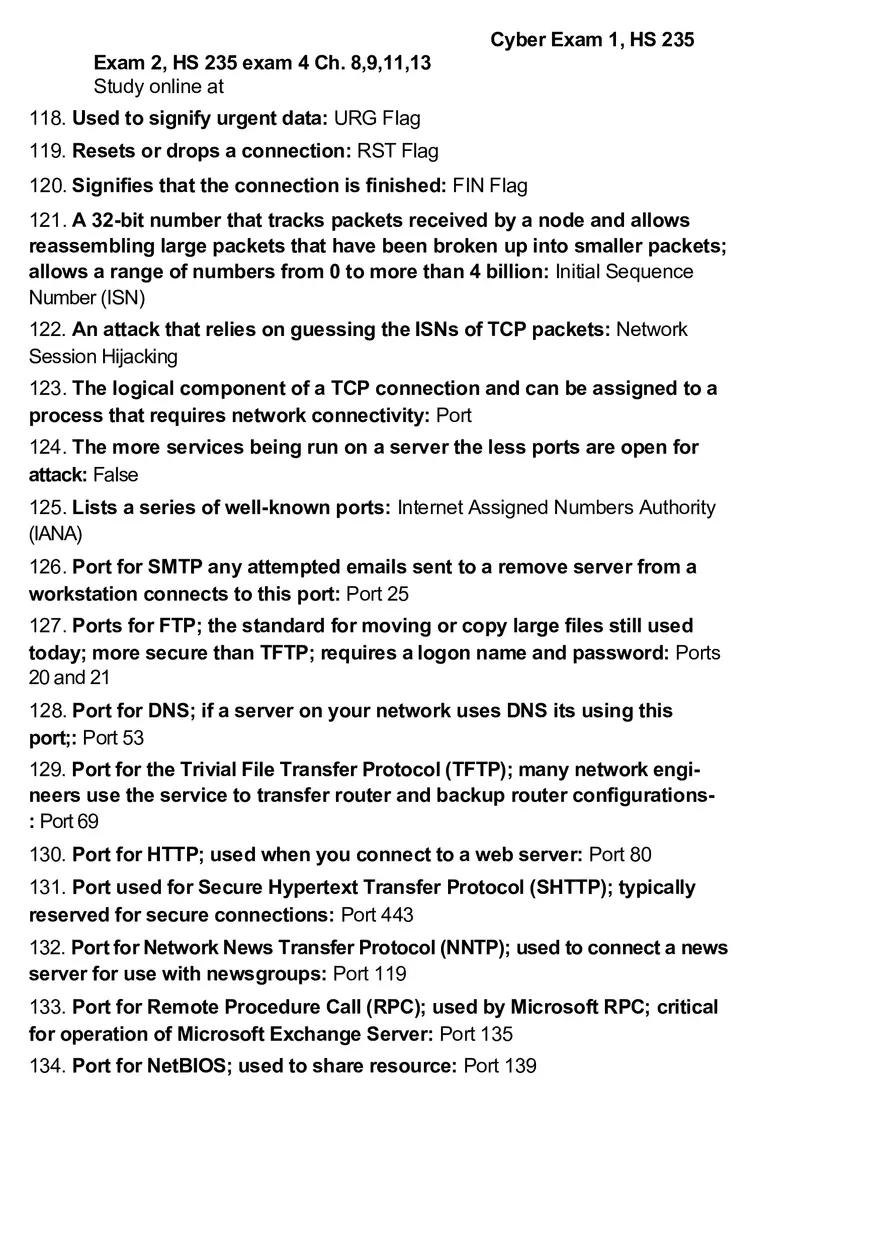 Cyber Exam 1 - Page 15
