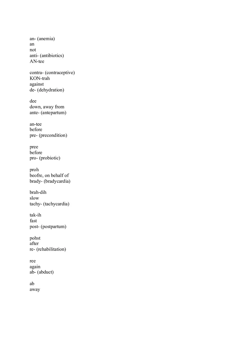 Med Term Answers Part 1 - Page 10