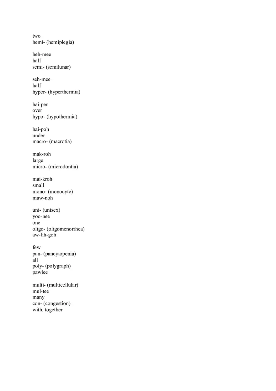 Med Term Answers Part 1 - Page 3