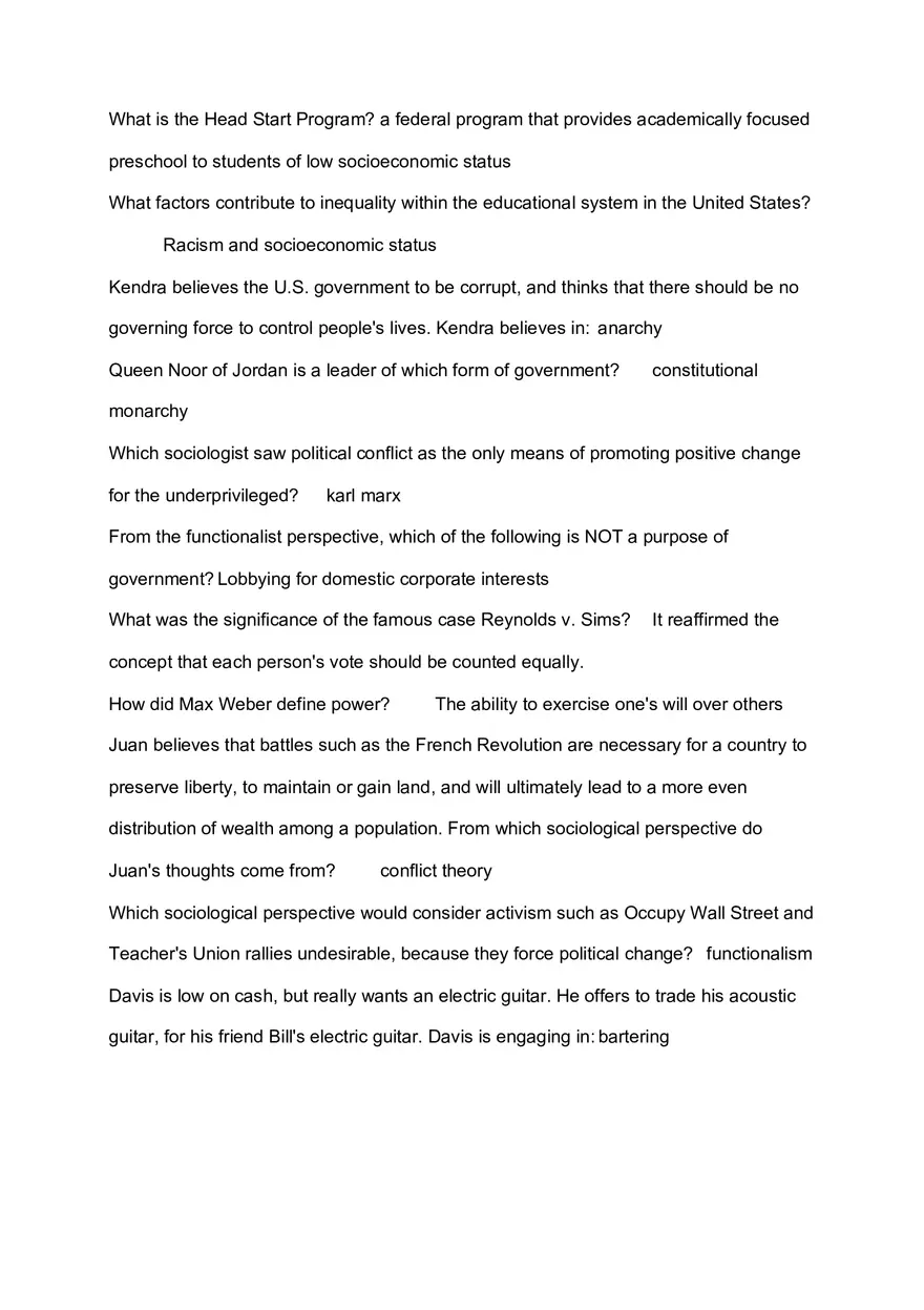 Quiz 6 Sociology Online - Page 3
