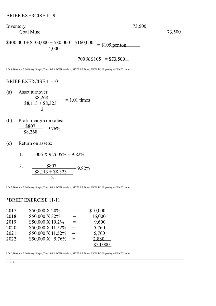 Chapter 11 Solutions to Brief Exercises Part 1 - Page 4