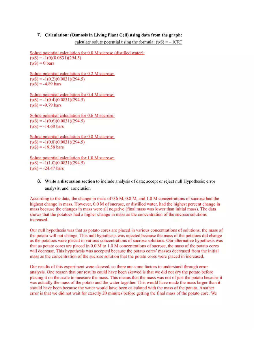 Diffusion and Osmosis Lab - Page 4