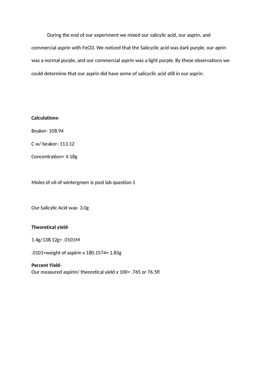 Aspirin Lab Report - Page 5