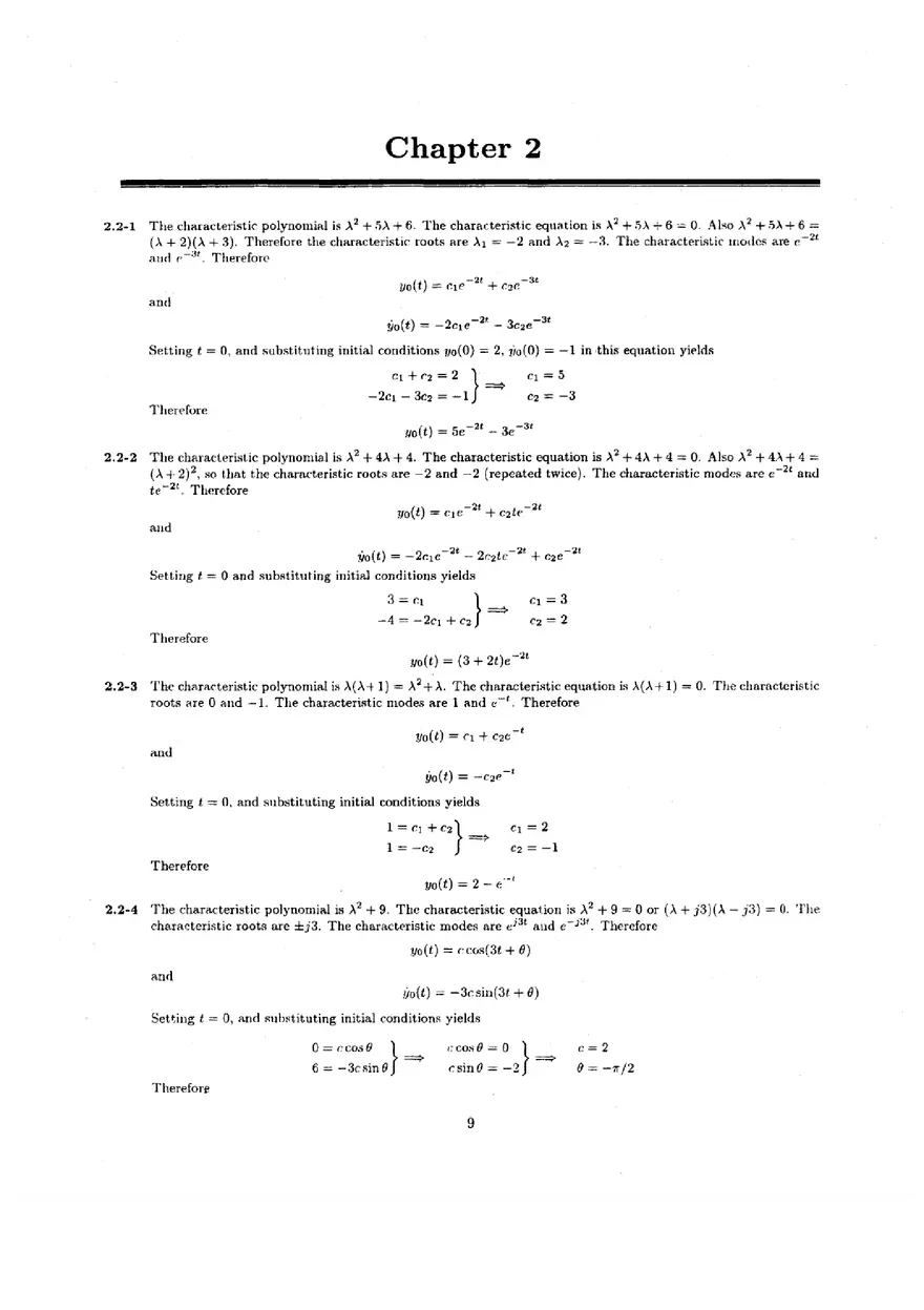 Signal Processing and Linear Systems Solution Ch.2 - Page 1