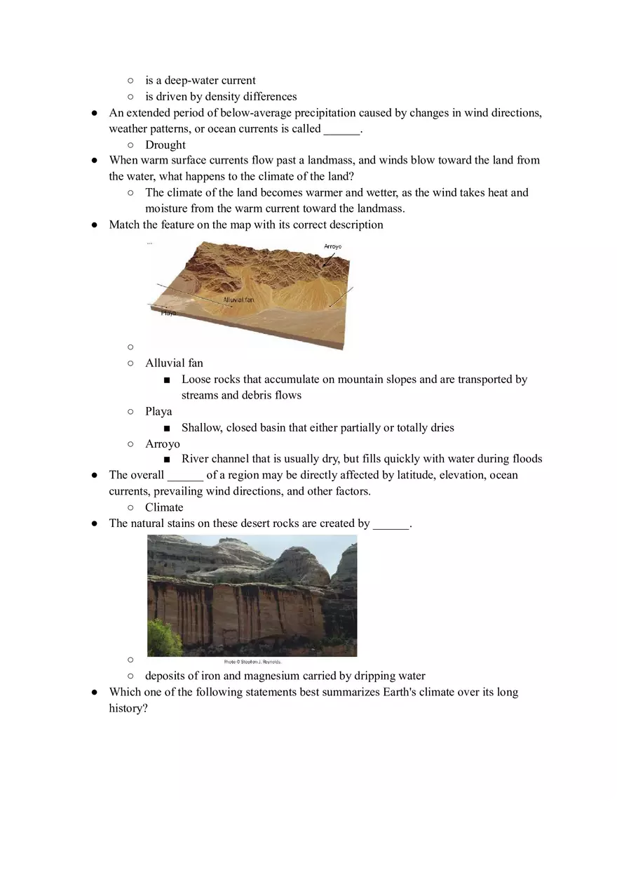 Geology Quiz Answers Chapter 13 - Page 4