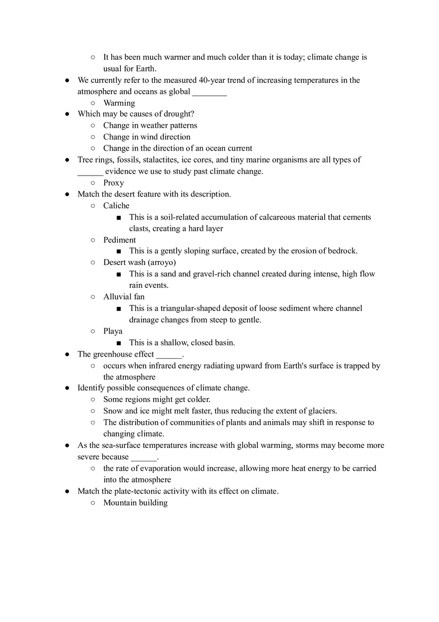 Geology Quiz Answers Chapter 13 - Page 5