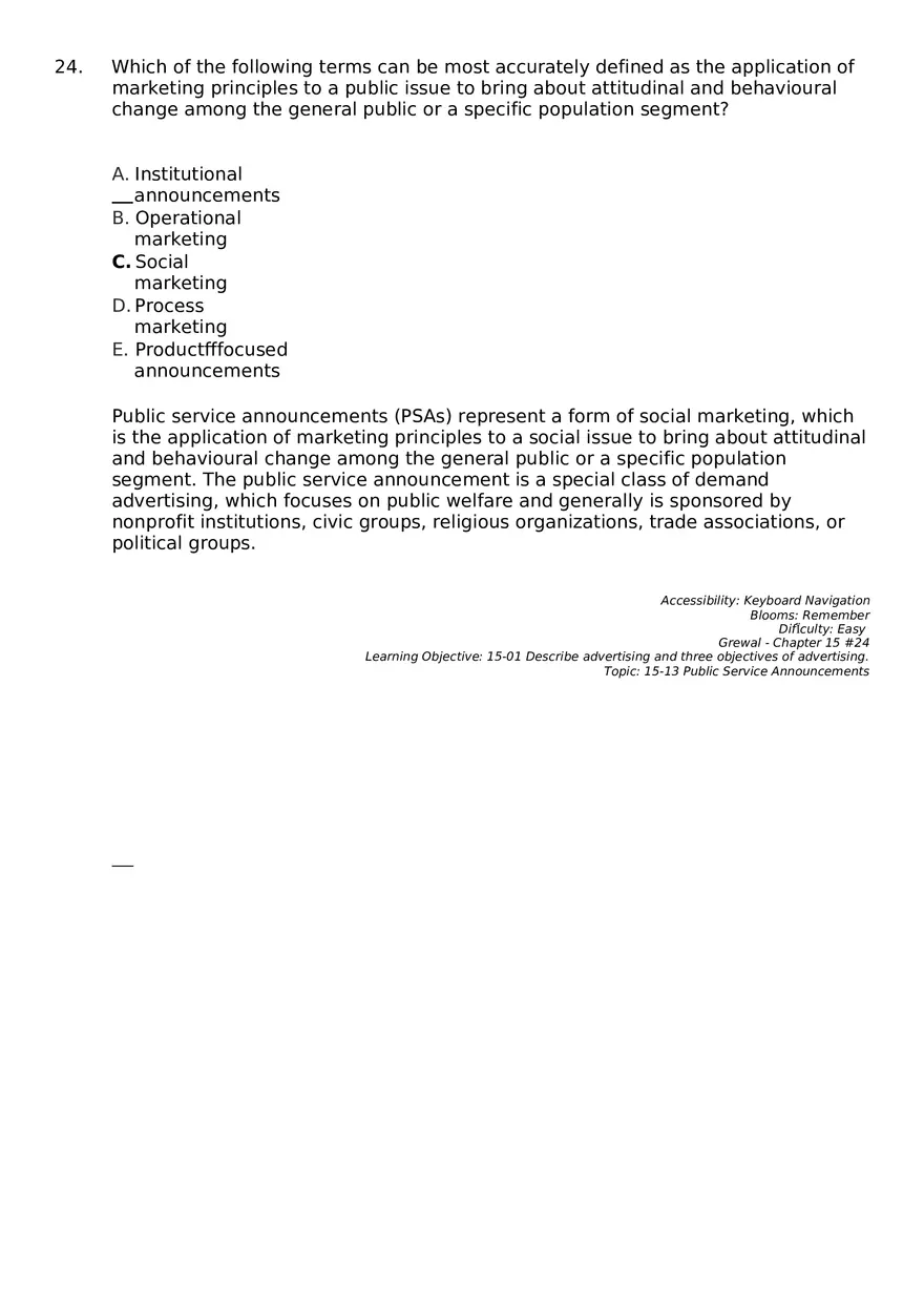 Marketing Chapter 15 Key Part 2 - Page 8