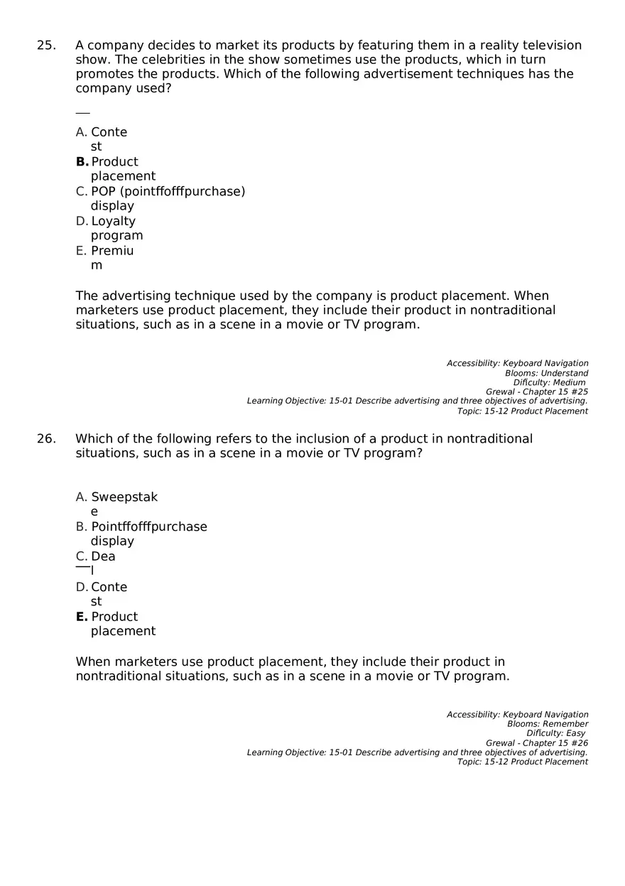 Marketing Chapter 15 Key Part 2 - Page 9
