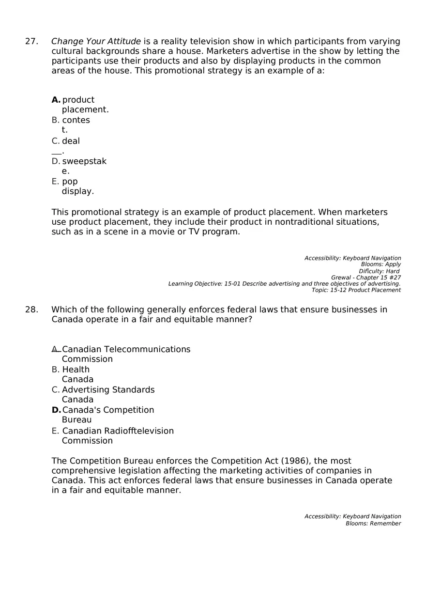 Marketing Chapter 15 Key Part 2 - Page 10