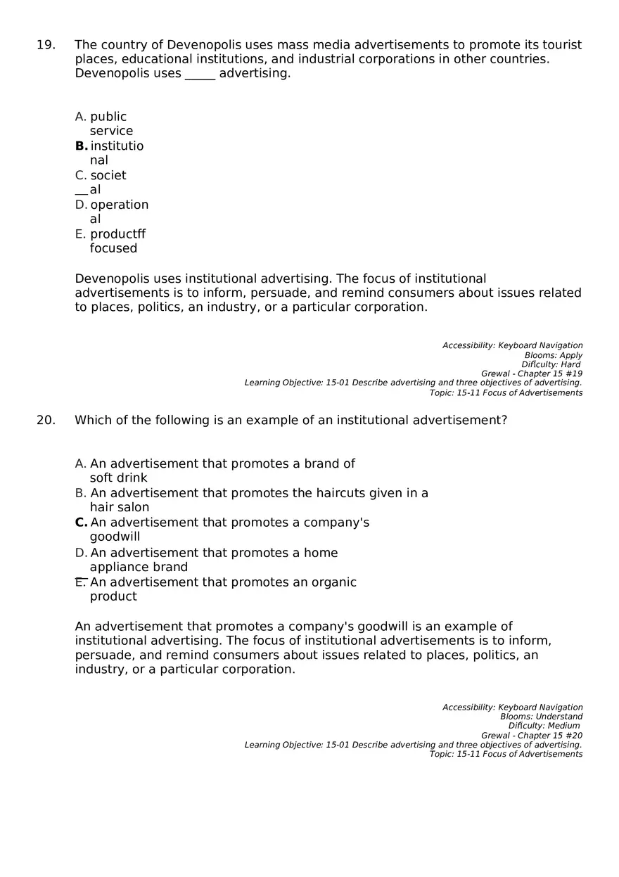 Marketing Chapter 15 Key Part 2 - Page 4