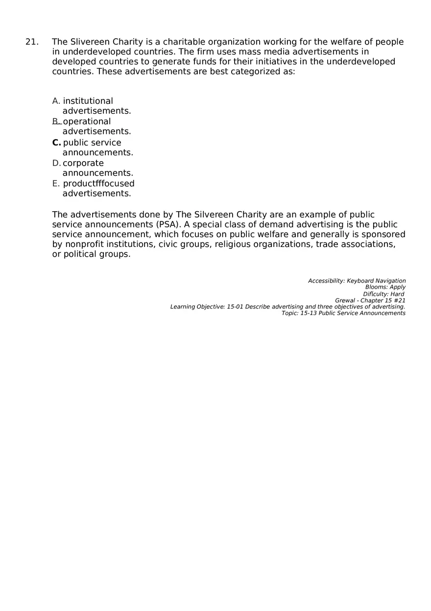 Marketing Chapter 15 Key Part 2 - Page 5