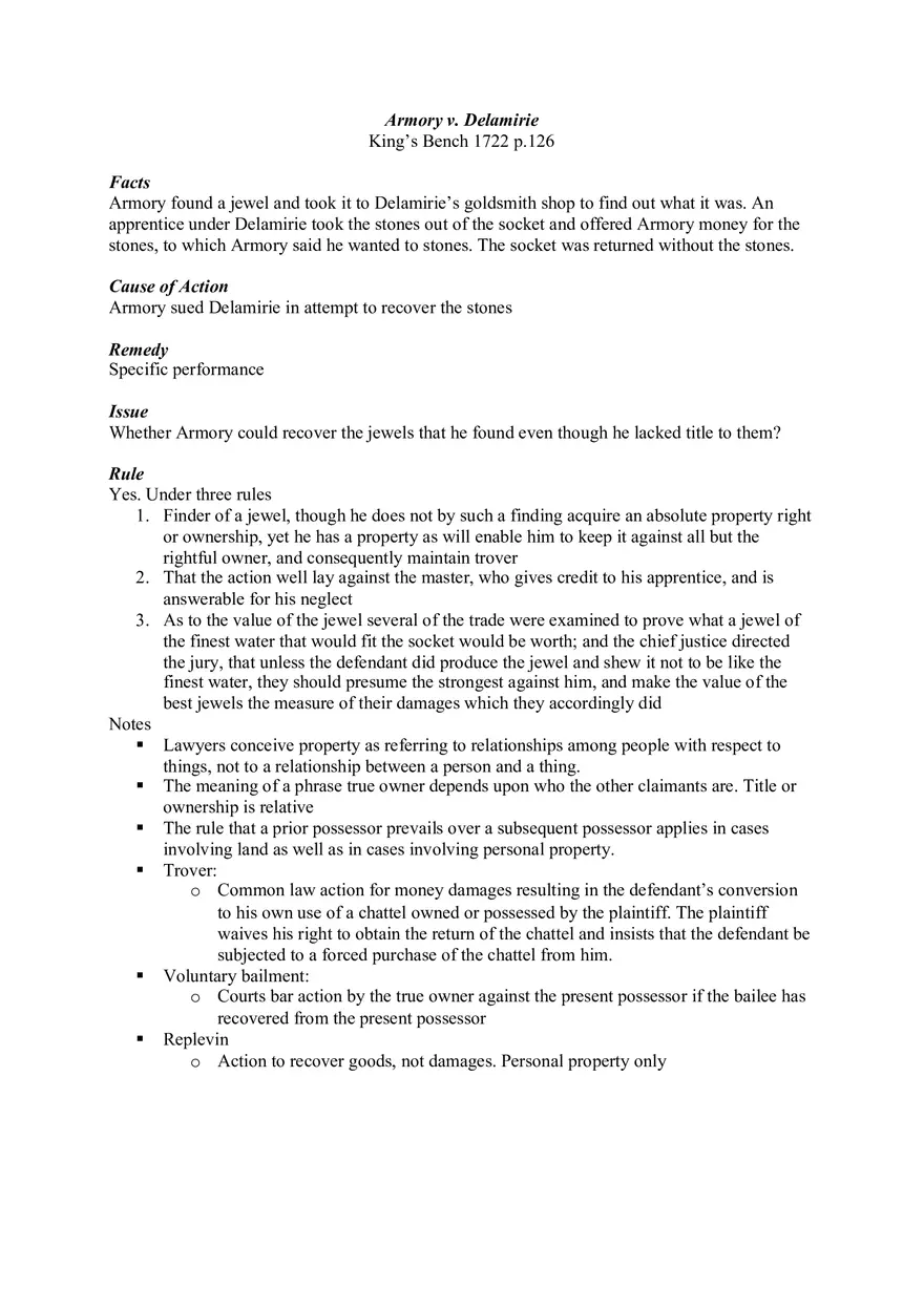 Armory v. Delamirie - Page 1