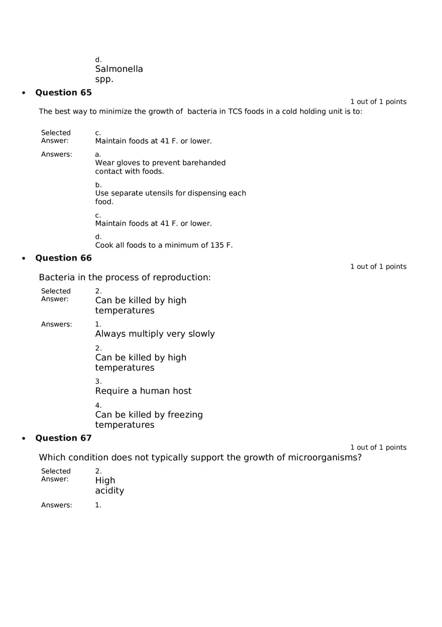 Servsafe Practice Exam Part 21 - Page 2