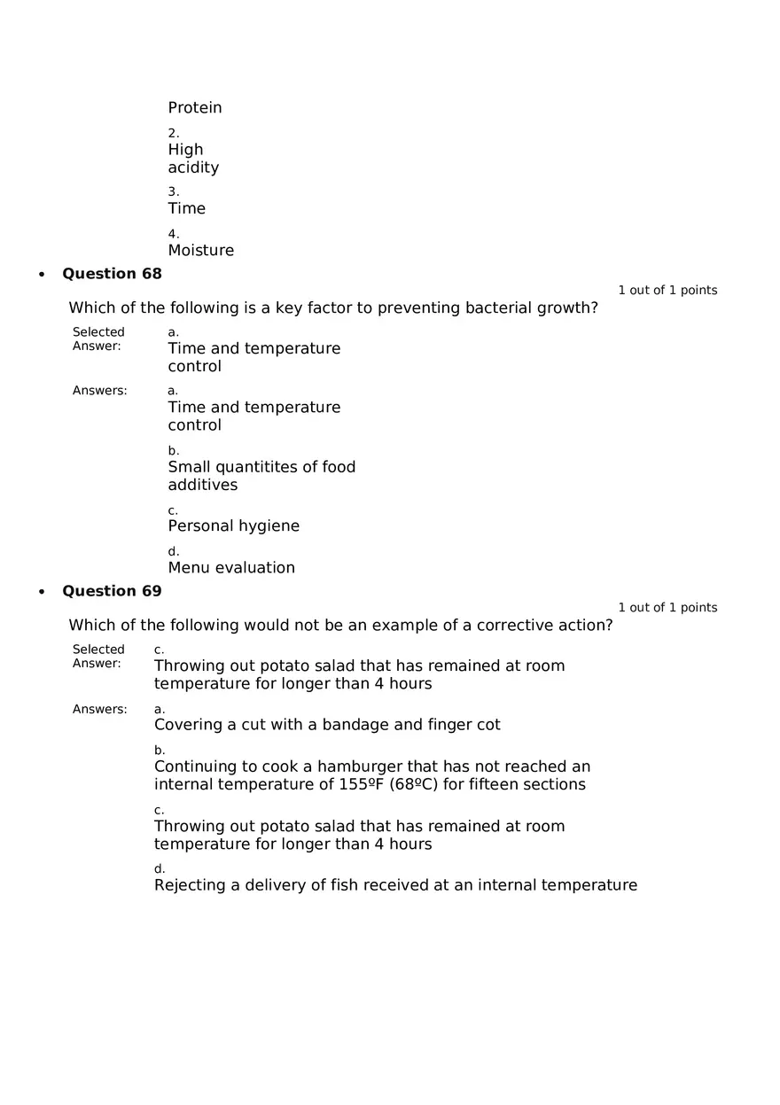 Servsafe Practice Exam Part 21 - Page 3
