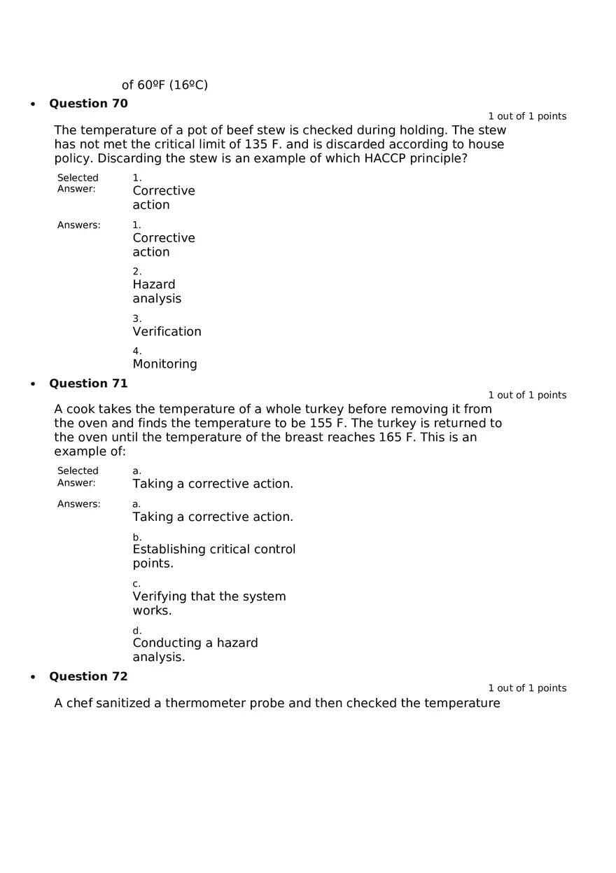 Servsafe Practice Exam Part 21 - Page 4