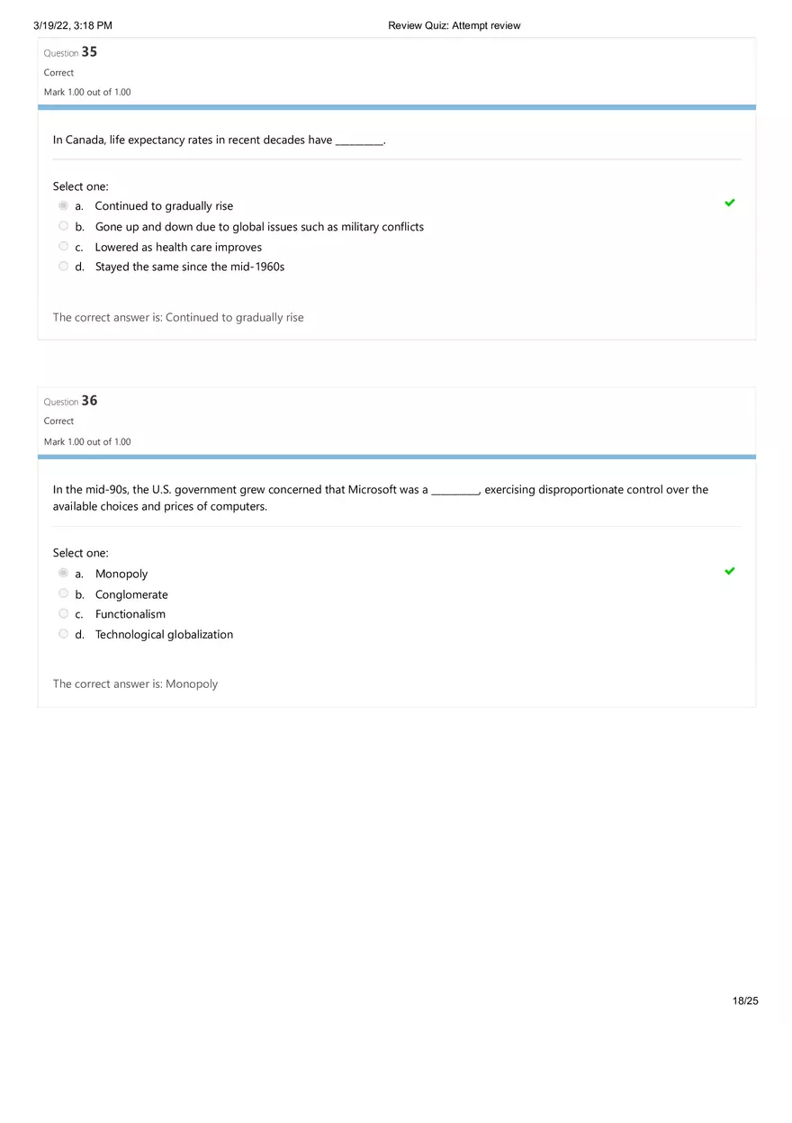 Sociology Final Exam (Days 1 - 4) Part 2 - Page 9