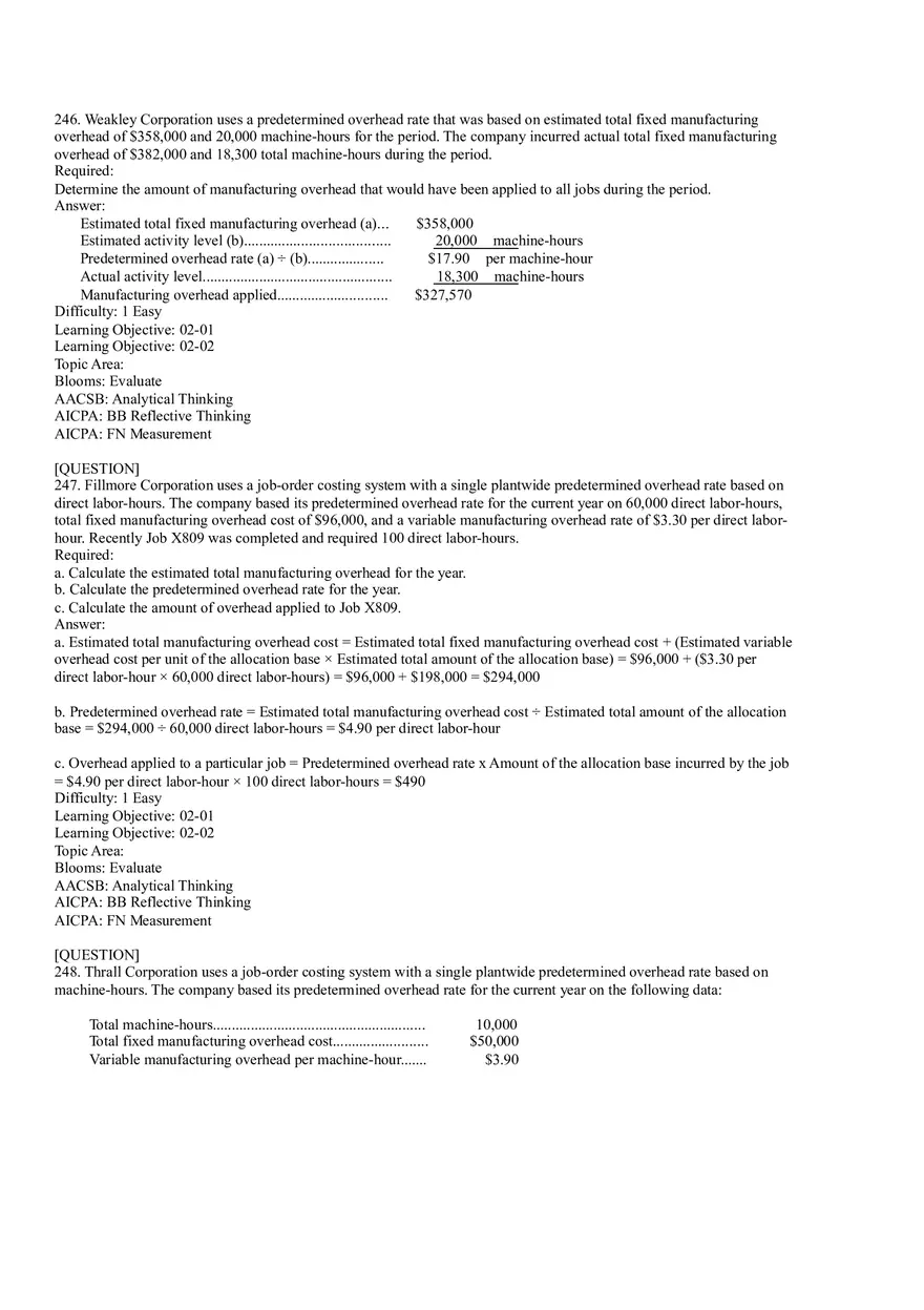 Ch2, Job-Order Costing Calculating Unit Product Costs Part 15 - Page 2