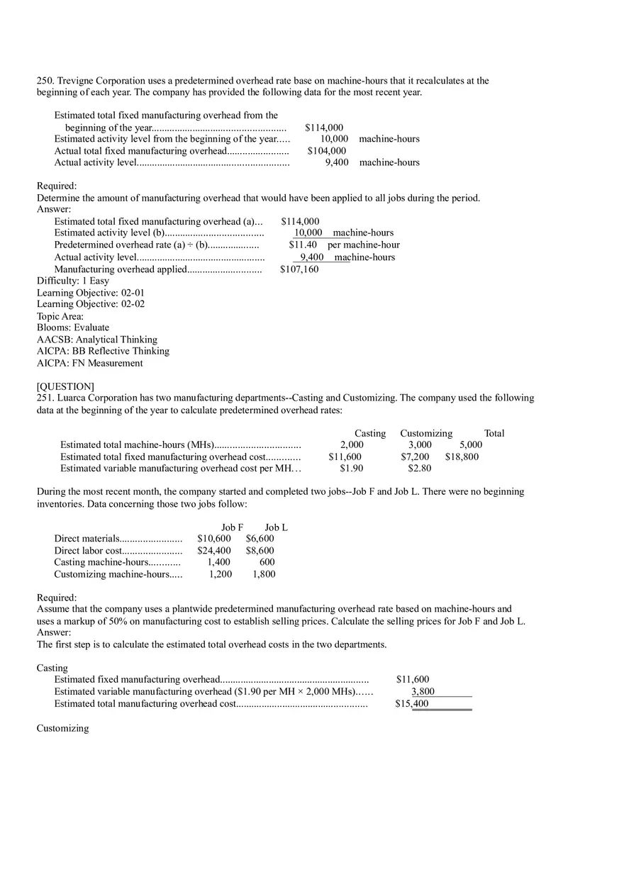 Ch2, Job-Order Costing Calculating Unit Product Costs Part 15 - Page 4