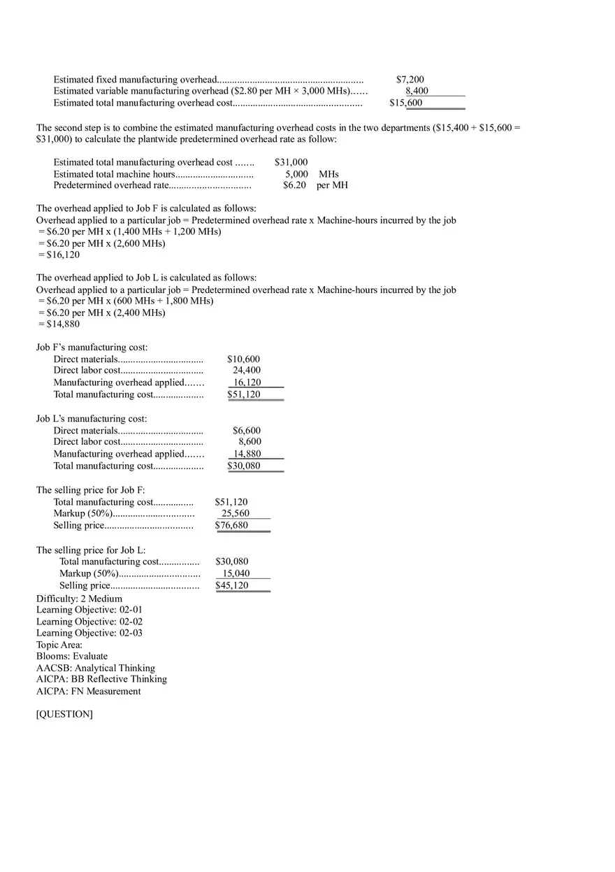 Ch2, Job-Order Costing Calculating Unit Product Costs Part 15 - Page 5