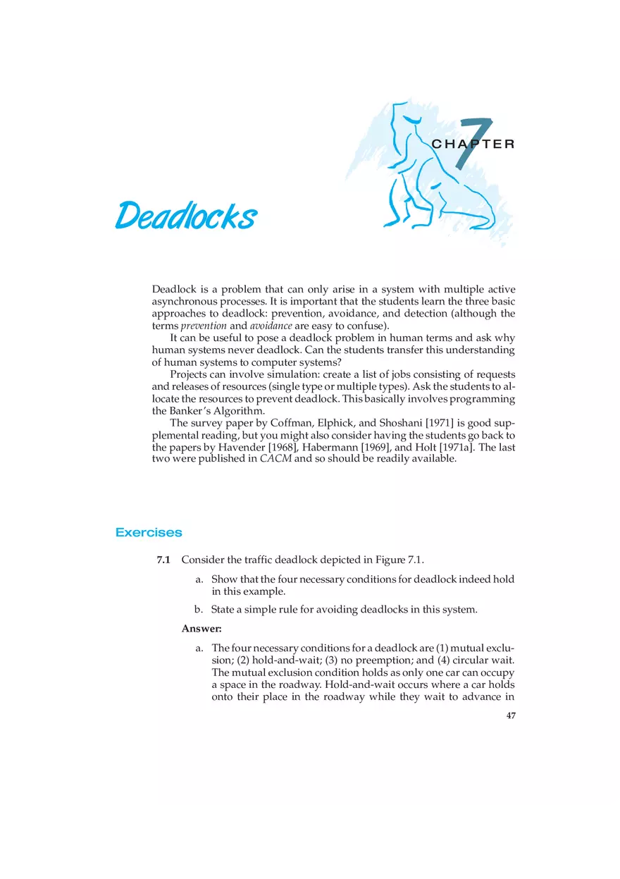 Chapter 7 Deadlocks - Page 1
