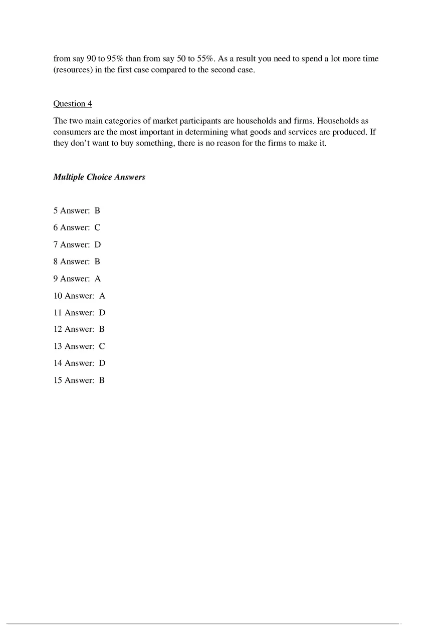 Tutorial 2 Practice Questions Key Concepts in Economics - Page 9