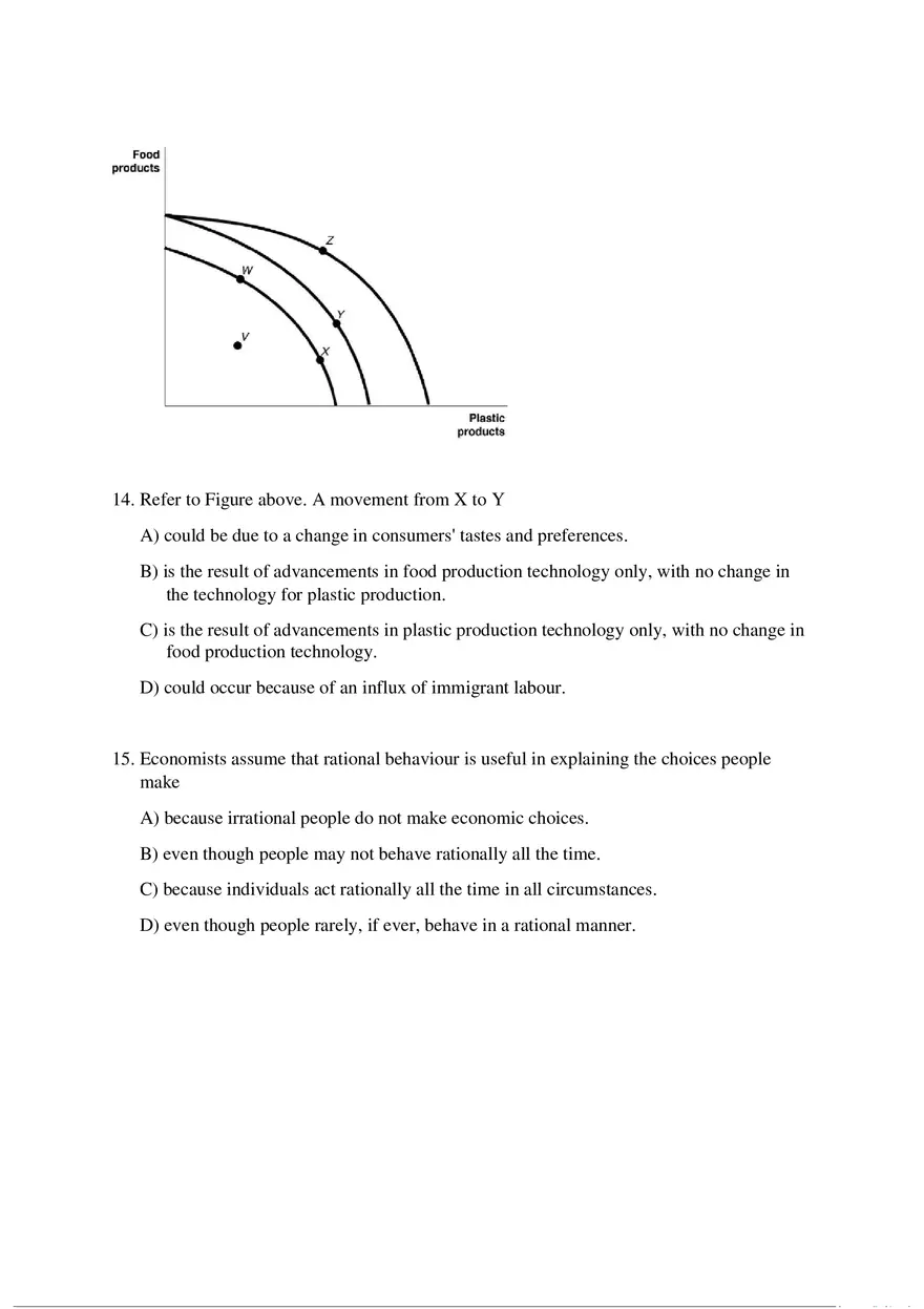 Tutorial 2 Practice Questions Key Concepts in Economics - Page 5