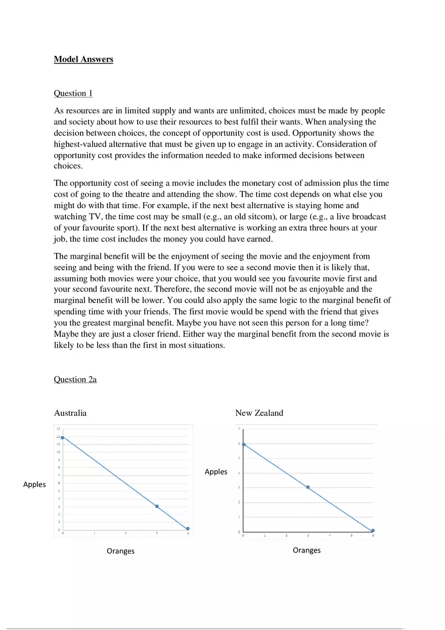Tutorial 2 Practice Questions Key Concepts in Economics - Page 6