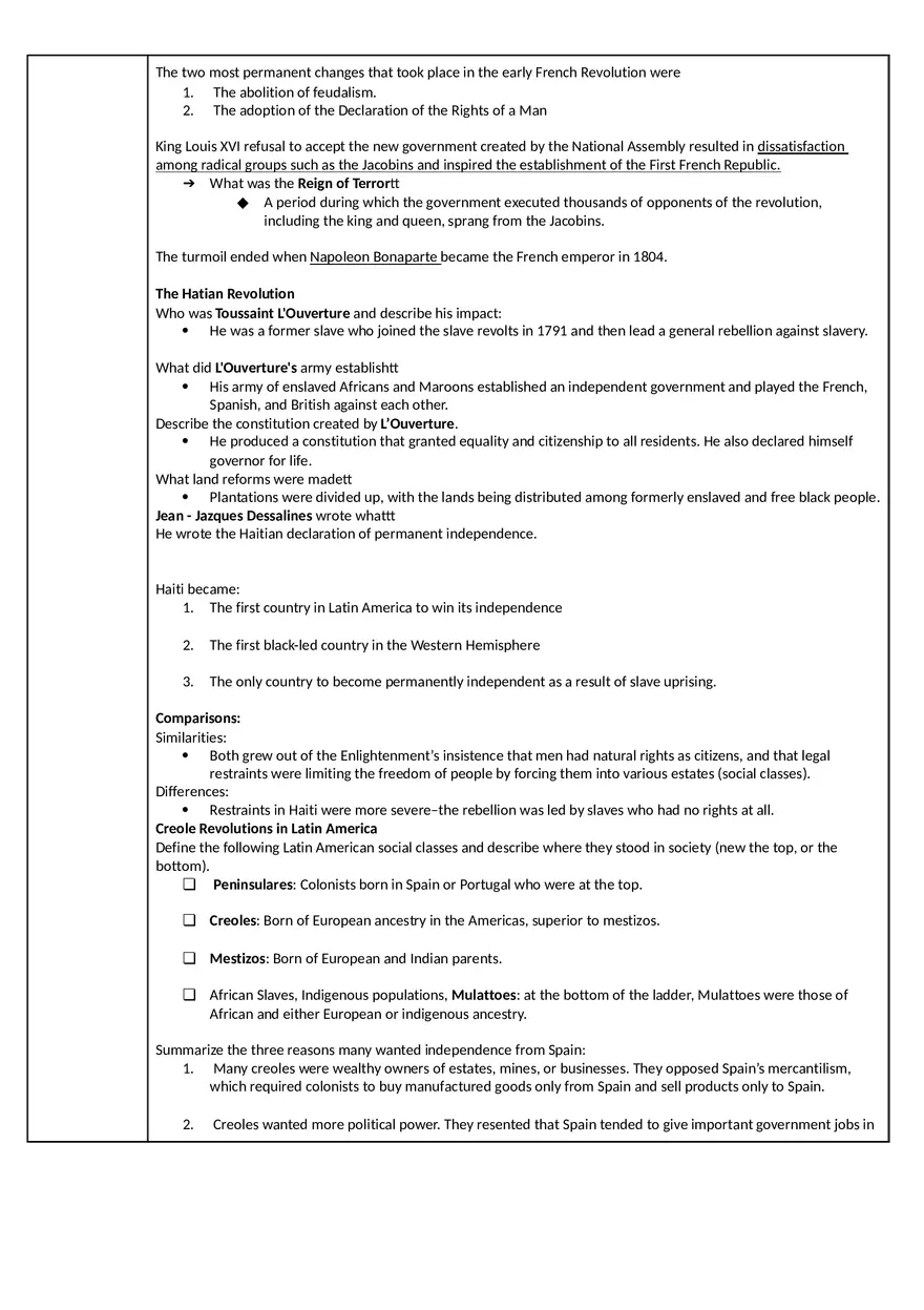 Unit 5 Revolutions from c. 1750 - c. 1900 - Page 13