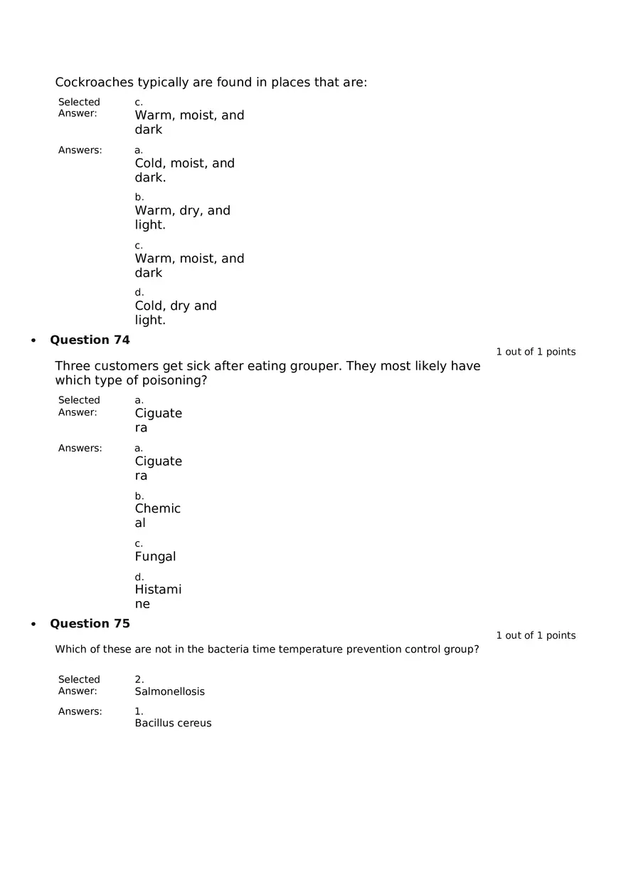 Servsafe Practice Exam Part 17 - Page 12