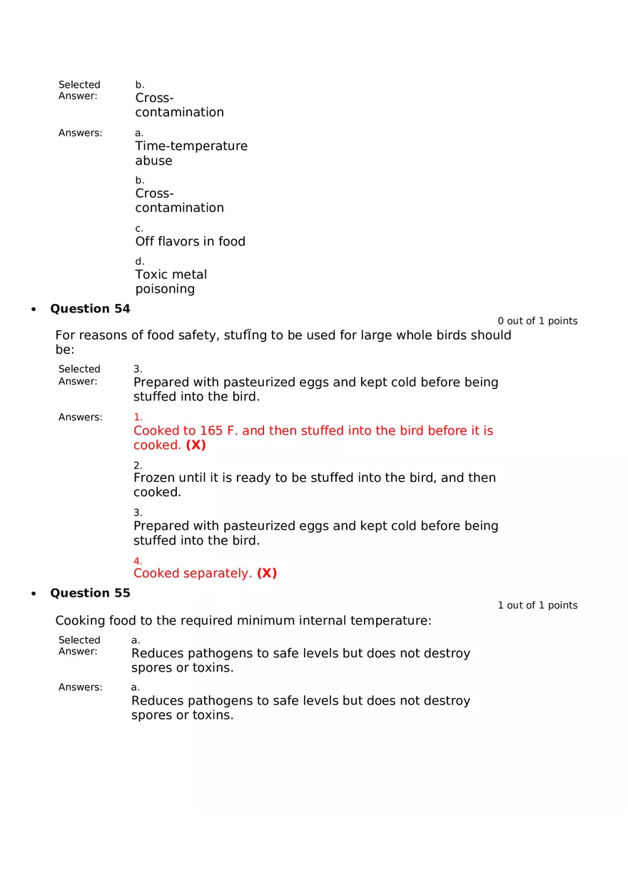 Servsafe Practice Exam Part 17 - Page 2