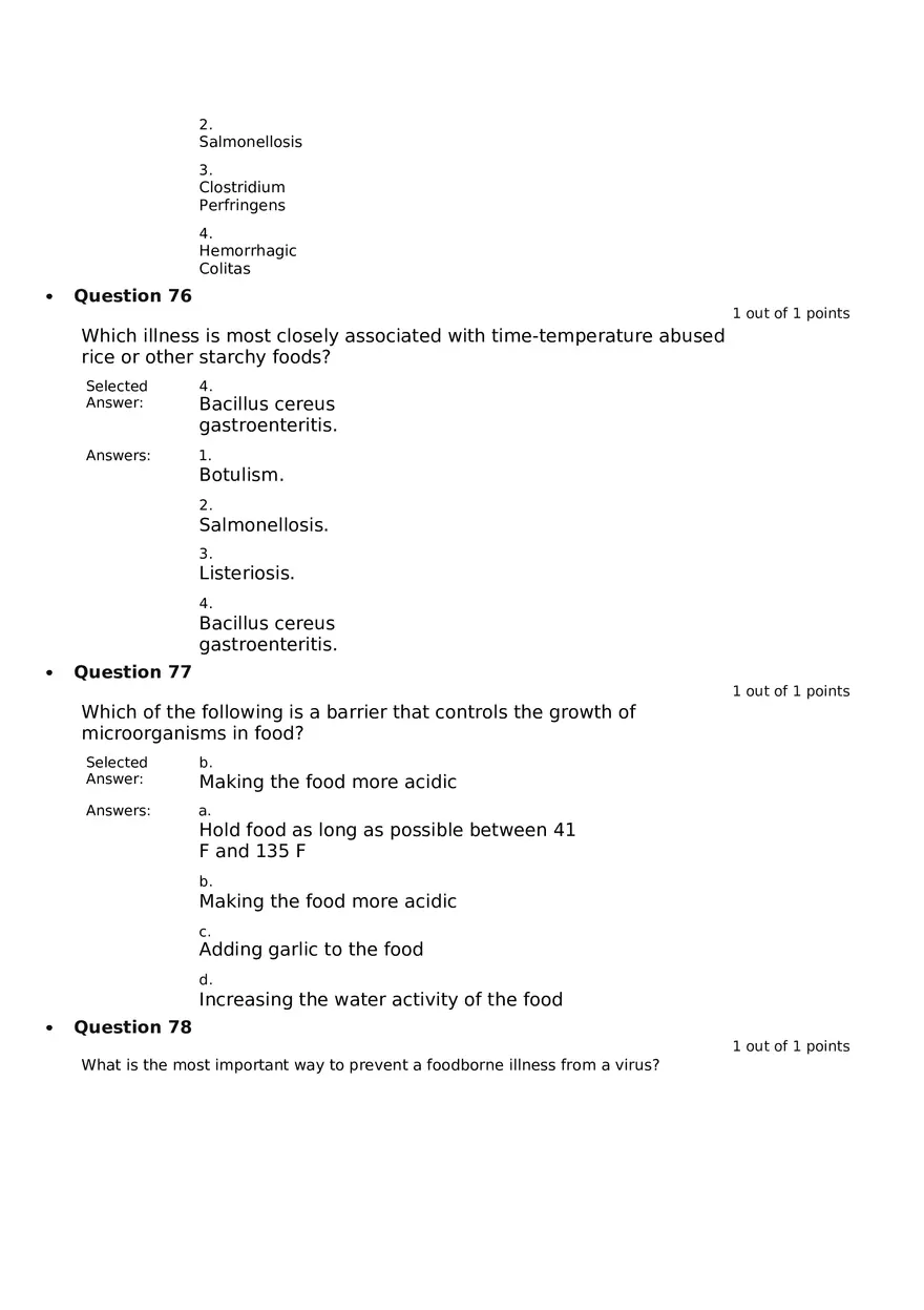 Servsafe Practice Exam Part 17 - Page 3