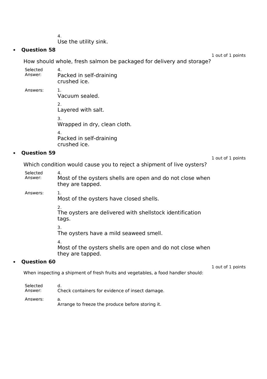 Servsafe Practice Exam Part 17 - Page 6