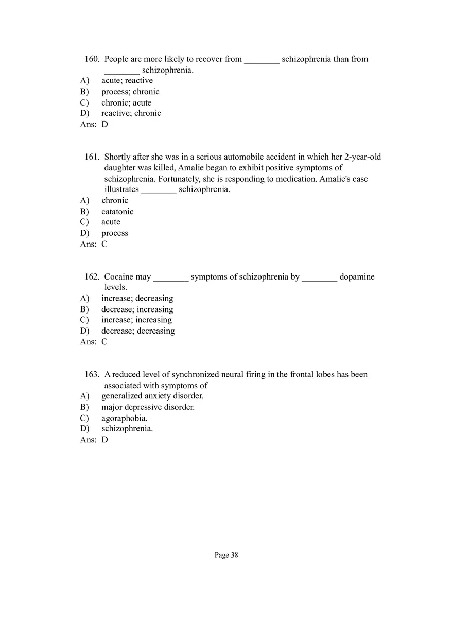 Psychological Disorders Answer Part 5 - Page 4