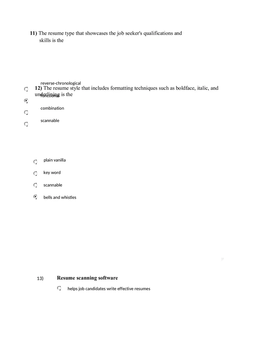 Resume Answers - Page 3