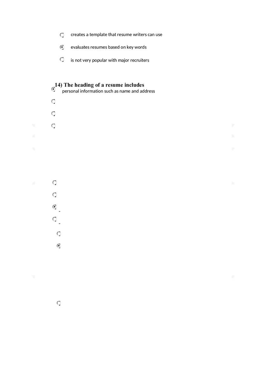 Resume Answers - Page 4