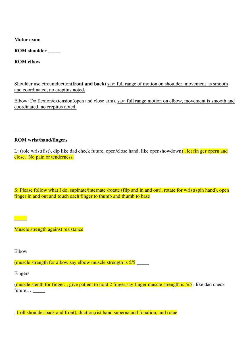 Assessment of the Upper Extremities - Page 2