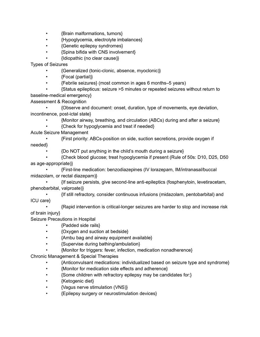 Pediatric Neurology: Test Hints & Key Concepts - Page 7