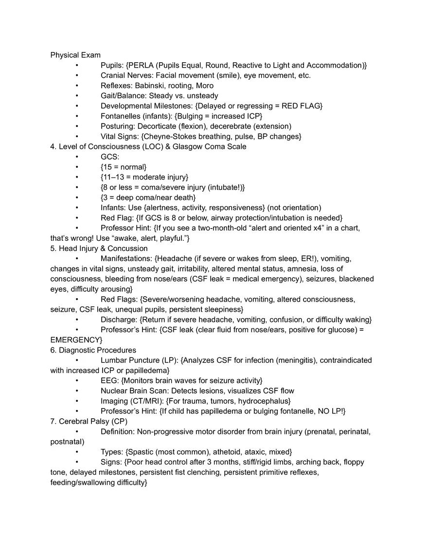 Pediatric Neurology: Test Hints & Key Concepts - Page 4