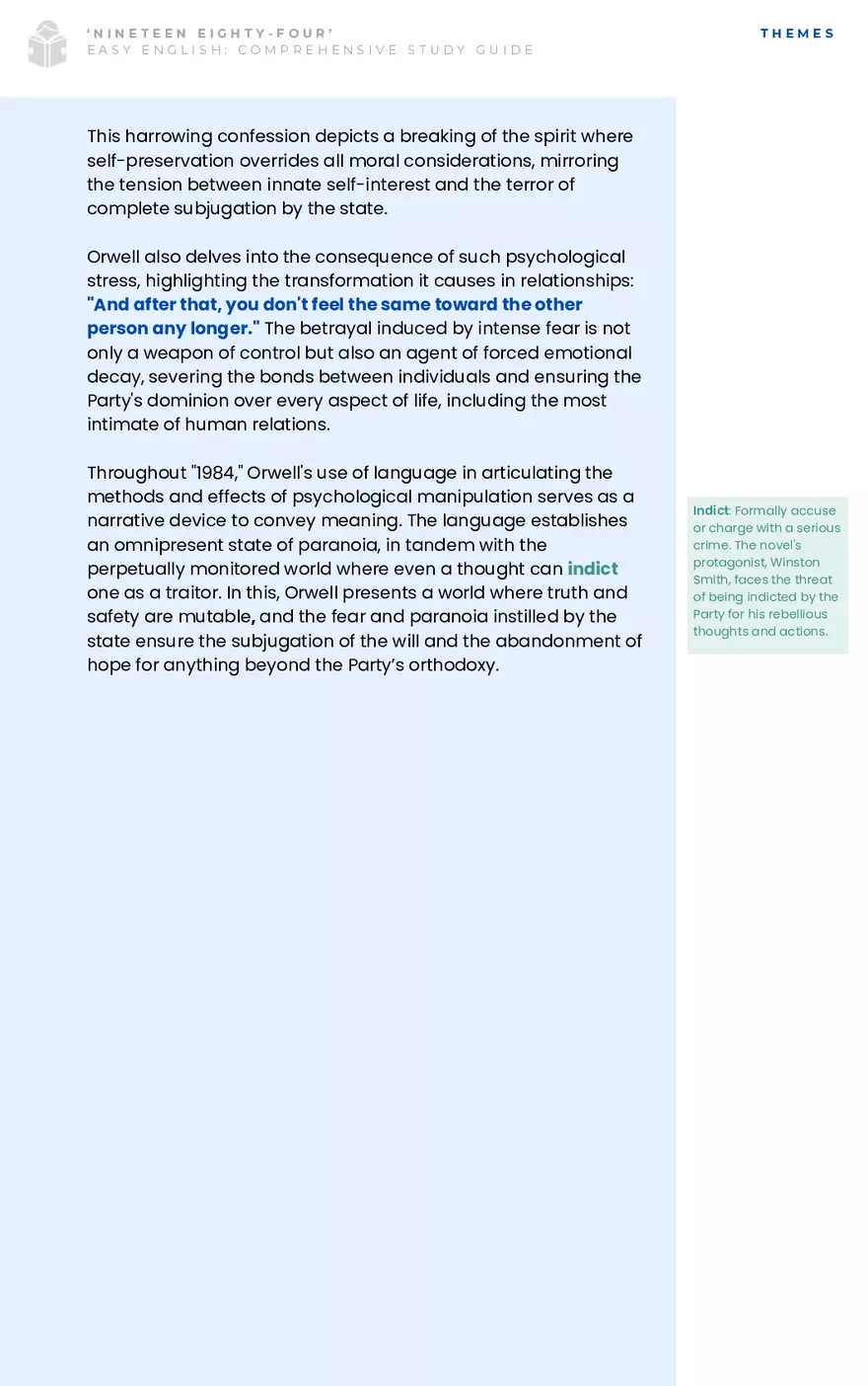 Study Guide: Nineteen Eighty Four - Page 7