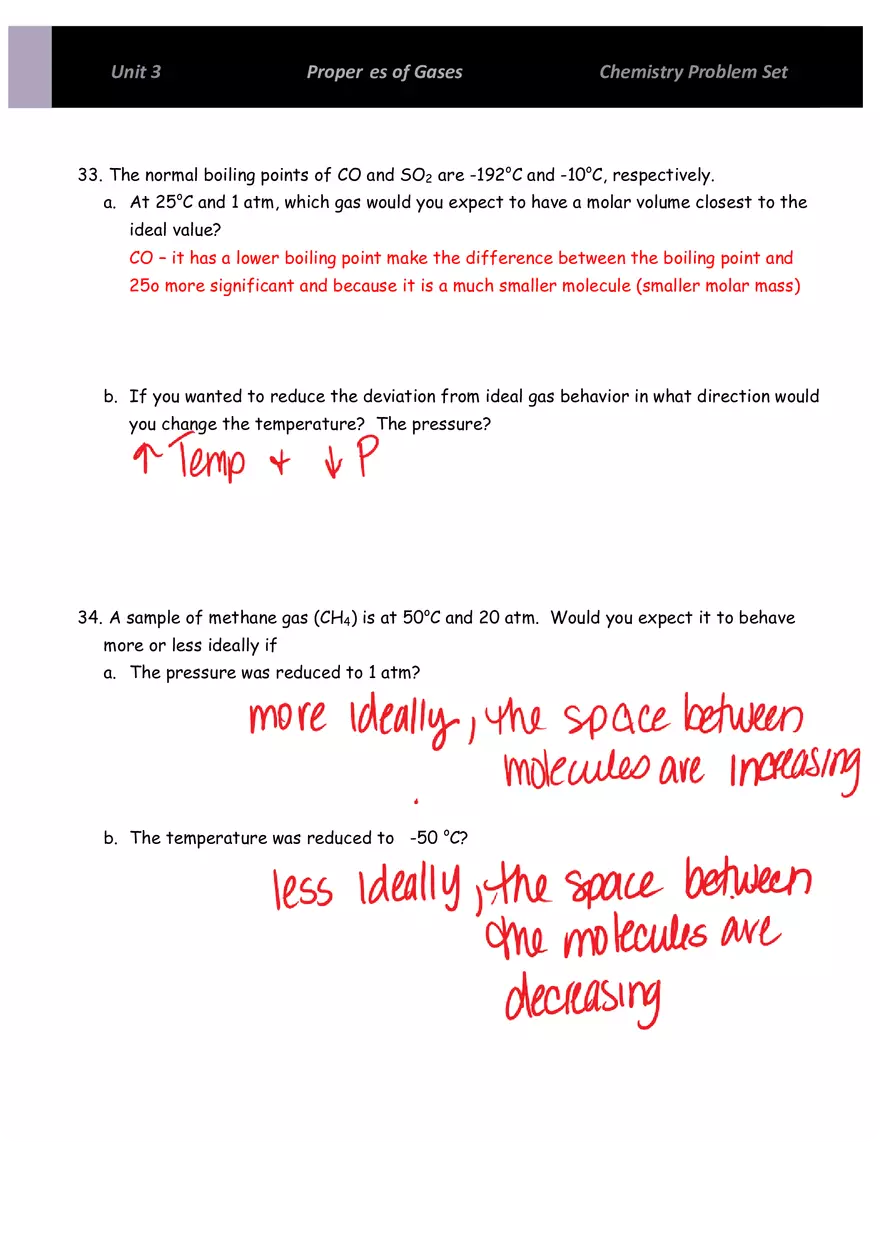 Unit 3 Properties of Gases - Page 2